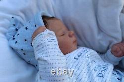 Lillbees stunning lifelike reborn realborn micheal baby boy Coa