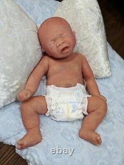 Lilly (boy) Full Body Silicone Ecoflex 15 Newborn baby boy by Helen Connors