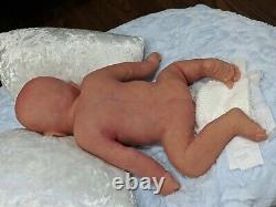 Lilly (boy) Full Body Silicone Ecoflex 15 Newborn baby boy by Helen Connors