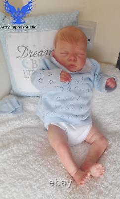 Lovely Reborn Life like Baby Carson 3month old Small Baby Boy Free Gift included