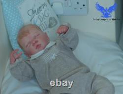 Lovely Reborn Life like Baby Carson 3month old Small Baby Boy Free Gift included