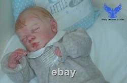 Lovely Reborn Life like Baby Carson 3month old Small Baby Boy Free Gift included