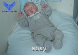 Lovely Reborn Life like Baby Carson 3month old Small Baby Boy Free Gift included