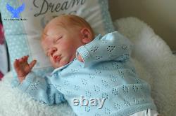 Lovely Reborn Life like Baby Carson 3month old Small Baby Boy Free Gift included