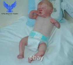 Lovely Reborn Life like Baby Carson 3month old Small Baby Boy Free Gift included