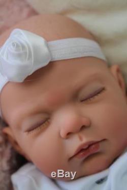 Lovely Reborn Lotty Baby Girl Doll Painted Hair Nubornz Nursery