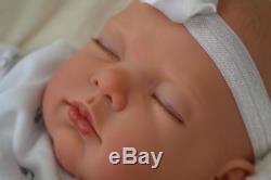 Lovely Reborn Lotty Baby Girl Doll Painted Hair Nubornz Nursery
