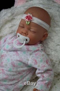 Lovely Reborn Sofia Sculpt Painted Hair Baby Girl Doll Nubornz Nursery
