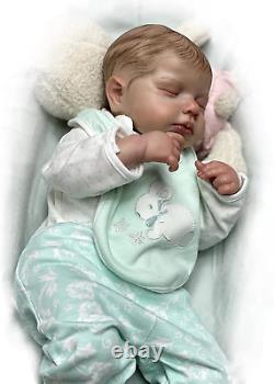 MAIDEDOLL 18inch Lifelike Reborn Doll Soft Body Girl Realistic Newborn Baby Doll
