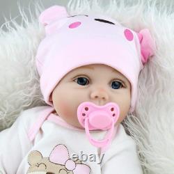 MAIHAO Reborn Baby Dolls Girl Realistic Toddler Silicone Vinyl Babies Pink Outfi