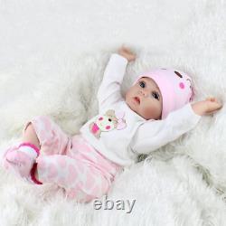 MAIHAO Reborn Baby Dolls Girl Realistic Toddler Silicone Vinyl Babies Pink Outfi