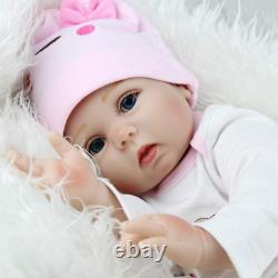 MAIHAO Reborn Baby Dolls Girl Realistic Toddler Silicone Vinyl Babies Pink Outfi