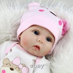 MAIHAO Reborn Baby Dolls Girl Realistic Toddler Silicone Vinyl Babies Pink Outfi