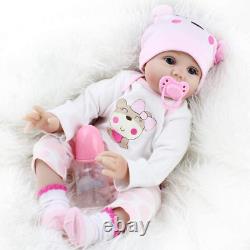 MAIHAO Reborn Baby Dolls Girl Realistic Toddler Silicone Vinyl Babies Pink Outfi