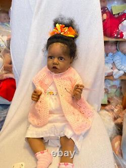 MEANA Beautiful baby reborn doll Girl Full body Vinyl