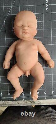 Made in USA 10 Micro Preemie Full Body Silicone Baby Girl Doll Laila