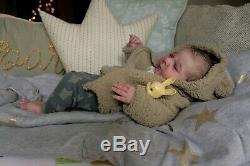 Magnolia Dream Doll Reborn baby boy Rebekah sleeping 19'' painted hair