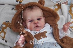 Magnolia Dream Doll Reborn baby boy Roux by Cassie Brace 18'' LE COA