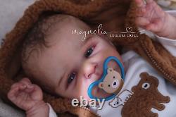 Magnolia Dream Doll Reborn baby boy Roux by Cassie Brace 18'' LE COA