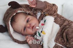 Magnolia Dream Doll Reborn baby boy Roux by Cassie Brace 18'' LE COA