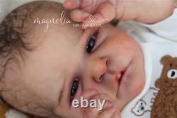 Magnolia Dream Doll Reborn baby boy Roux by Cassie Brace 18'' LE COA