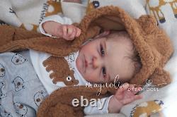 Magnolia Dream Doll Reborn baby boy Roux by Cassie Brace 18'' LE COA