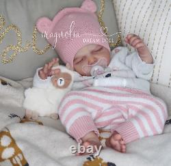 Magnolia Dream Doll Reborn baby girl Cayle by Olga Auer 19'' LE COA