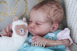 Magnolia Dream Doll Reborn baby girl Cayle by Olga Auer 19'' LE COA