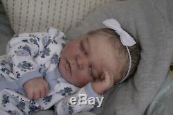 Magnolia Dream Doll Reborn baby girl Darren asleep realborn 17.5