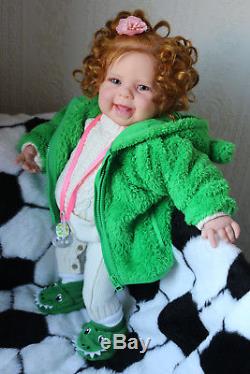 Maizie by Andrea Arcello. Toddler Reborn Baby Girl Doll Lifelike