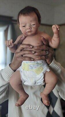 Micah Full Body Silicone Ecoflex 20 Newborn baby boy by Tasha Edenholm