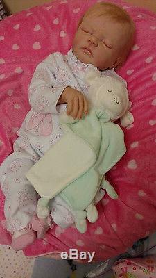 Monroe by Sandy Faber reborn infant/baby doll EUC