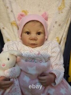 NEW Realistic Handmade reborn Baby Girl Doll Becky mixed race