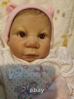 NEW Realistic Handmade reborn Baby Girl Doll Becky mixed race