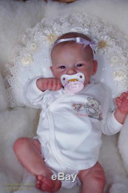 NEW sweet REBORN baby doll SUNNY by Joanna Kazmierczak LE with belly plate