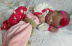 NEWBORN SLEEPING Reborn Baby GIRL Doll REALBORN LAILA Full LIMBS