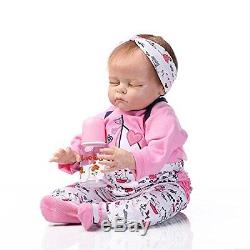 NPKDOLL Reborn Baby Doll Soft Solid Silicone 22inch 55cm Lifelike Boy Girl Toy