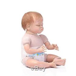 NPKDOLL Reborn Baby Doll Soft Solid Silicone 22inch 55cm Lifelike Boy Girl Toy