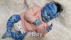 Ne'Mira Na'vi Avatar Reborn Baby Doll, Fantasy/Alternative Reborn, Realistic