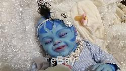 Ne'Mira Na'vi Avatar Reborn Baby Doll, Fantasy/Alternative Reborn, Realistic