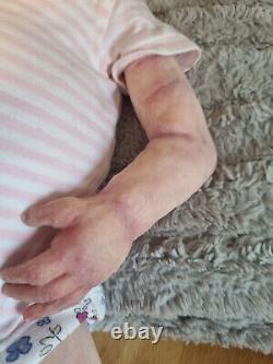 Nevaeh Reborn Doll by Kelly Michelle Warwick Of Hidden Treasures Art Dolls