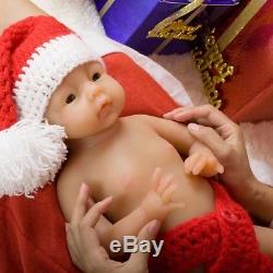 New 20 Full Body Silicone Handmade Reborn Baby Girl Lifelike Doll Gift Hot Xmas