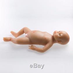 New 20 Full Body Silicone Handmade Reborn Baby Girl Lifelike Doll Gift Hot Xmas