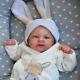 Newborn Baby Doll Already Painted Finished Doll Awake Reborn Baby Size 3d Skin