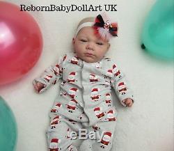 Newborn Reborn Baby Girl Doll (with extras) by RebornBabyDollArtUK