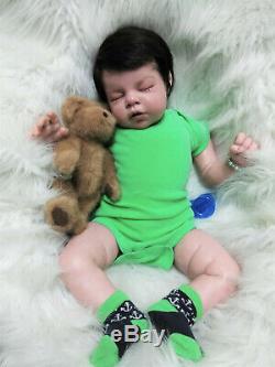 Noah Asleep Boy Reborn Doll OOAK Ready to go Home