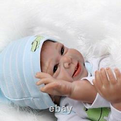 OCSDOLL Reborn Baby Dolls Boy 22 Cute Realistic Soft Silicone Vinyl Real Life