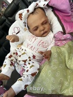 Ooak Reborn newborn baby Girl reborn bAby Daysha Art doll