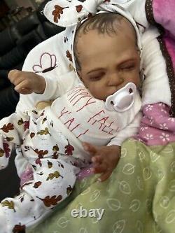 Ooak Reborn newborn baby Girl reborn bAby Daysha Art doll