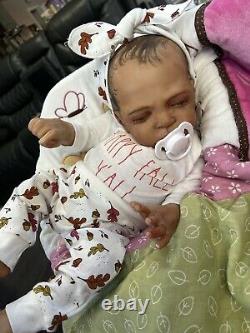 Ooak Reborn newborn baby Girl reborn bAby Daysha Art doll